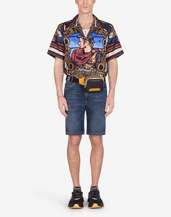 Quần Bò Nam Shorts Dolce & Gabbana D&G Stretch Denim Bermuda Shorts - Thời trang - Vua Hàng Hiệu