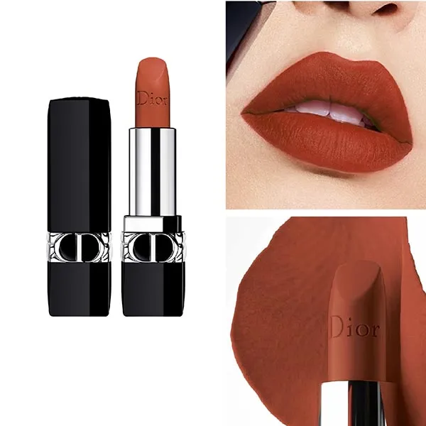 Son Dior Rouge New Matte 814 Atelier Màu Đỏ Gạch - Son Môi - Vua Hàng Hiệu