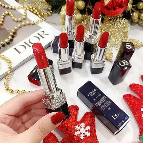 Set 4 Son Dior Rouge Màu Trà Sữa, Hồng Đất, Đỏ Tươi, Hồng San Hô