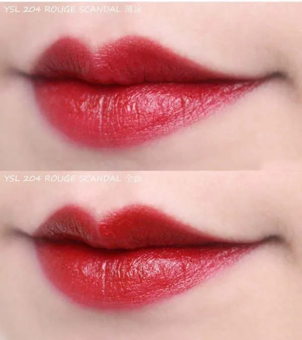 Set 4 Son Yves Saint Laurent YSL Rouge Pur Couture Lipstick Màu Đỏ Tươi, Đỏ Cam, Đỏ Mận, Nude