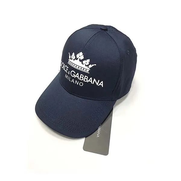 Mũ Dolce & Gabbana D&G Baseball Cap With Patch Navy - Mũ nón - Vua Hàng Hiệu