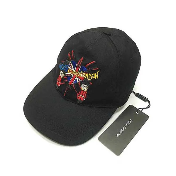 Mũ Dolce & Gabbana Black D&G Loves London Hat Size 59