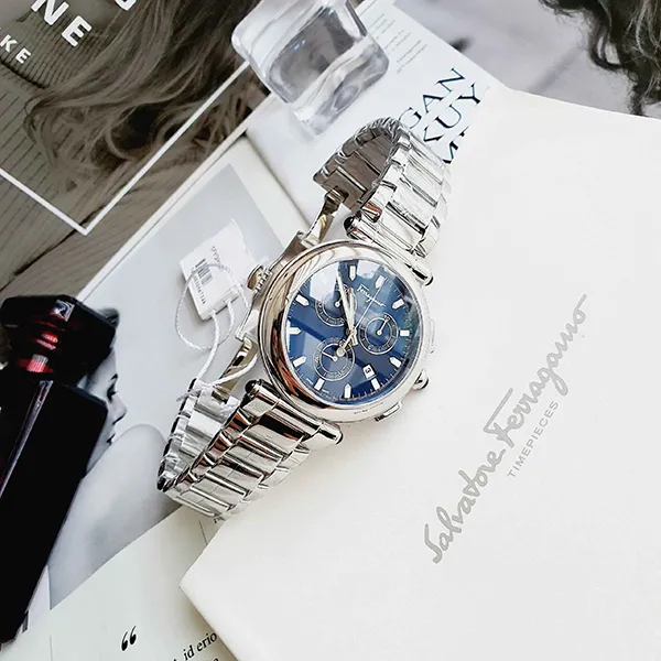 Đồng Hồ Salvatore Ferragamo Idillio Chronograph Watch 42mm SFYQ00420 - Đồng hồ - Vua Hàng Hiệu