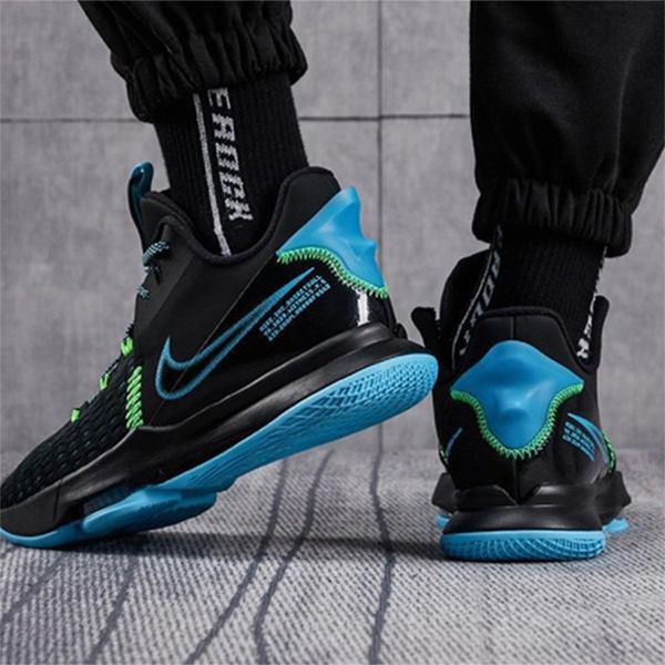 Giày Thể Thao Nike Lebron Witness 5 Ep 'Black Light Blue Fury' CQ9381-004 Màu Đen Size 43 - 2
