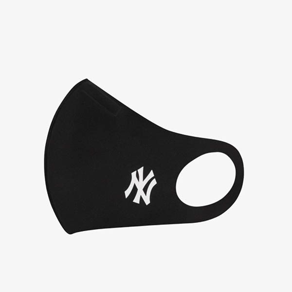 Khẩu Trang MLB Small Logo Color Mask New York Yankees Black 32ETM2011 Màu Đen Size L - 3