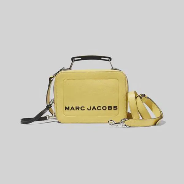 Túi Xách Marc Jacobs The Textured Mini Box Bag Màu Vàng - Túi xách - Vua Hàng Hiệu