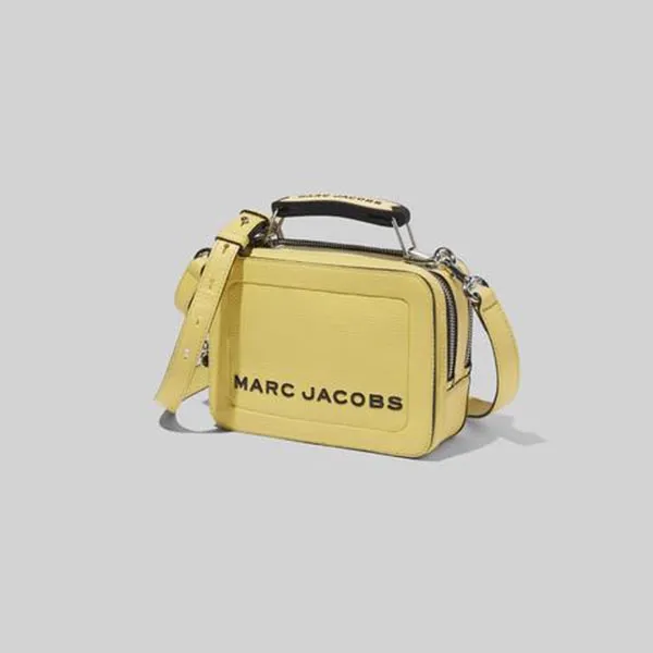 Túi Xách Marc Jacobs The Textured Mini Box Bag Màu Vàng - Túi xách - Vua Hàng Hiệu
