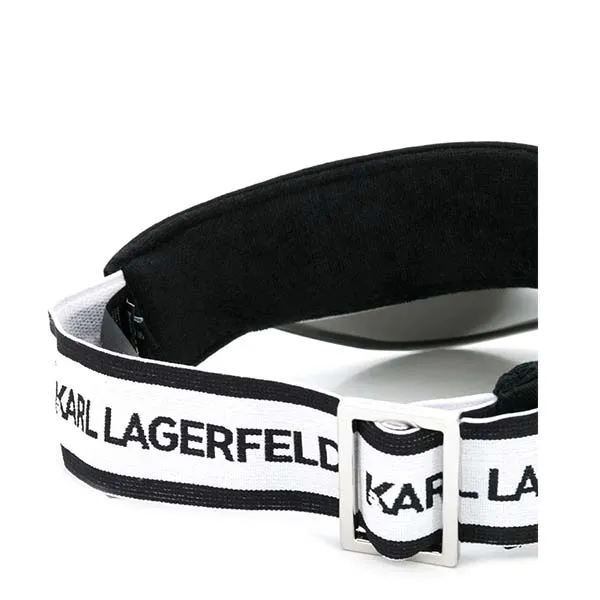 Mũ Nửa Đầu Karl Lagerfeld K/Ikonik Logo Band Visor Màu Đen - Mũ nón - Vua Hàng Hiệu