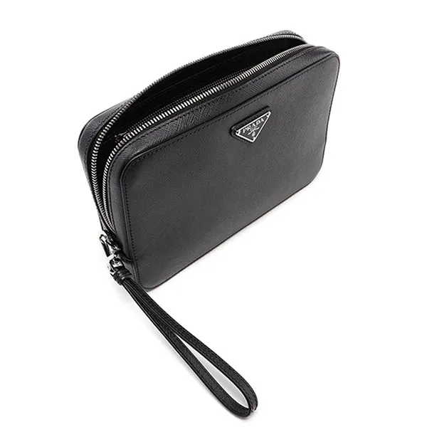 Túi Xách Prada Leather Clutch Màu Đen - Túi xách - Vua Hàng Hiệu