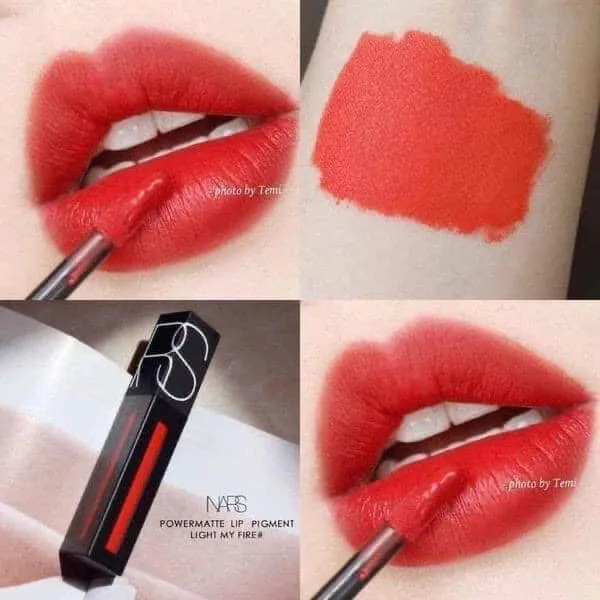Son Kem Nars Power Matte Lip Pigment 2770 Light My Fire Đỏ Cam