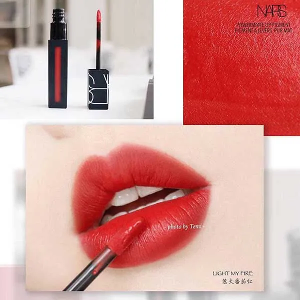 Son Kem Nars Power Matte Lip Pigment 2770 Light My Fire Đỏ Cam