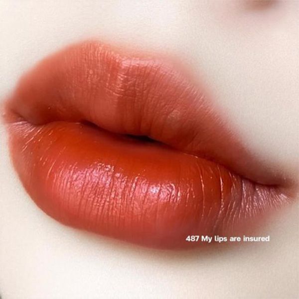Son MAC 487 My Lips Are Insured Màu Cam Gạch Love Me Lipquid Lip Colour - 3