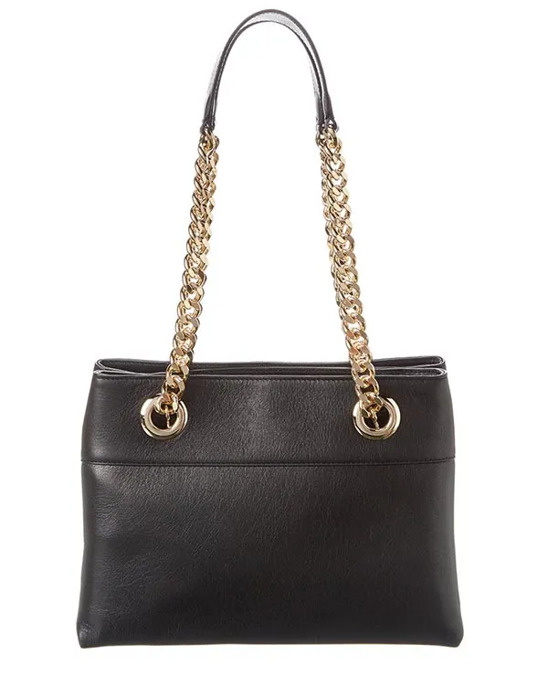Túi Đeo Vai Valentino By Mario Valentino Kali Leather Shoulder Bag Màu Đen - Túi xách - Vua Hàng Hiệu