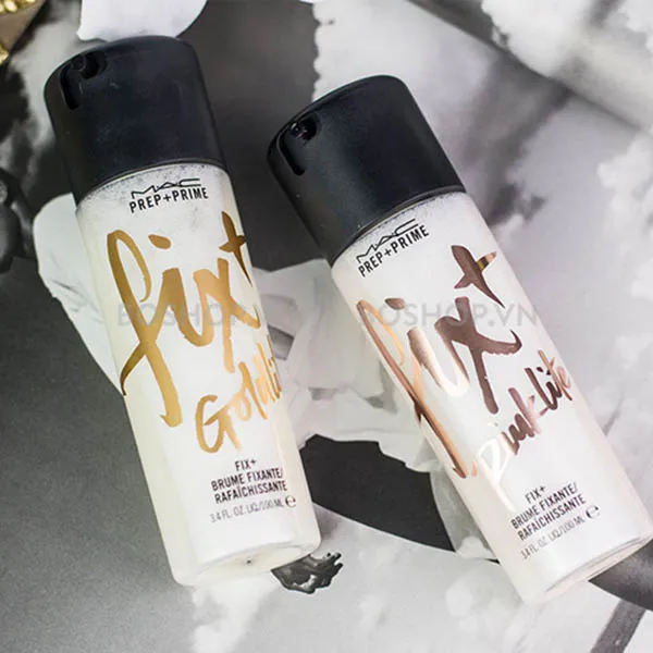 Xịt Trang Điểm Ánh Nhũ MAC Fix+ Goldlite 100ml - Trang điểm - Vua Hàng Hiệu