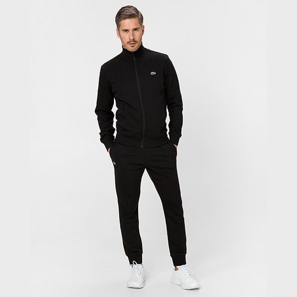 Áo Khoác Lacoste Sport Cotton Blend Fleece Zip Sweatshirt Màu Đen - 3