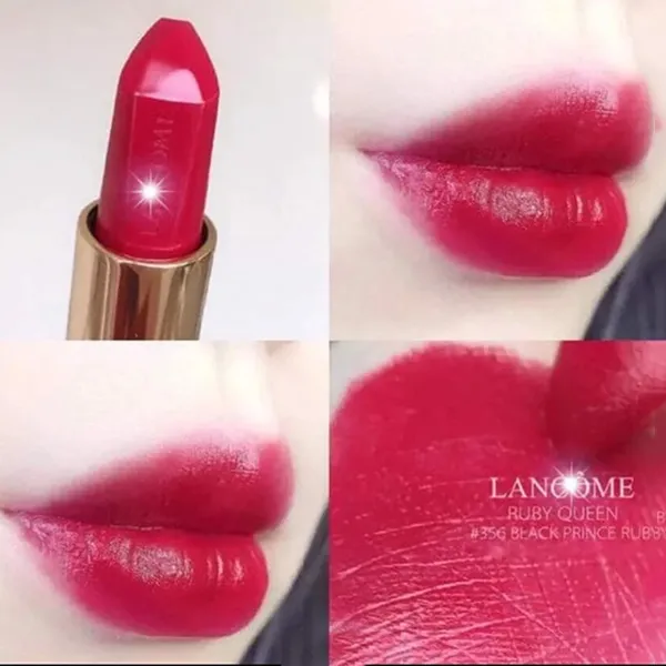 Son Lancôme L’absolu Rouge Ruby Cream 356 Black Prince Ruby Màu Đỏ Ruby