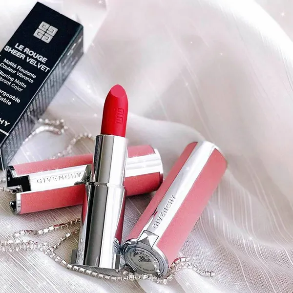 Son Givenchy Le Rouge Sheer Velvet Matte Lipstick 36 L’Interdit New 2021 - Son Môi - Vua Hàng Hiệu