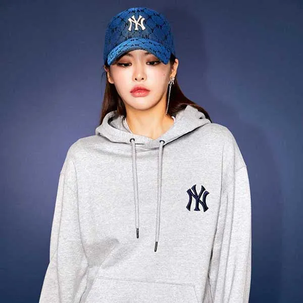 Mũ MLB Monogram Diamond Jacquard Unstructured Ball Cap New York Yankees 3ACPM111N-50BLD