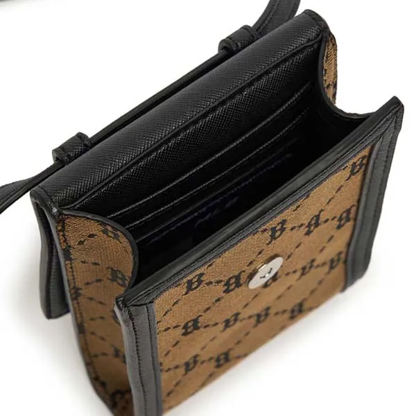 Túi Đeo Chéo MLB Mini Monogram Diamond Jacquard Cell Phone Cross Bag Boston Red Sox 3ACRH011N-43BGD