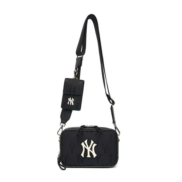 Túi MLB Monogram Nylon Jacquard Mini Crossbody Bag New York Yankees 3ACRS011N-50BKS