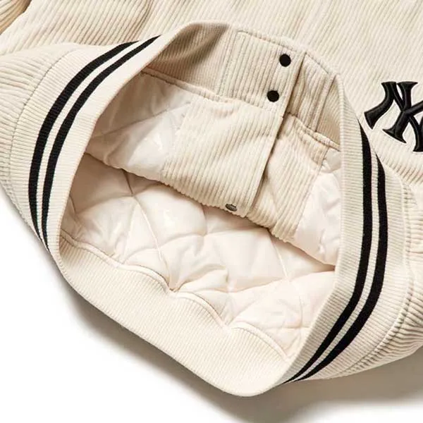 Áo Bomber MLB Basic Padded Corduroy Baseball Jumper New York Yankees 3AJP02016-50CRS Size M - Thời trang - Vua Hàng Hiệu