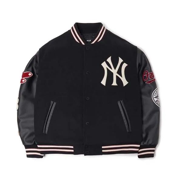 Áo Bomber MLB Waffen Premium Padded Baseball Jumper 3AJP38016-00BKS