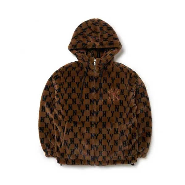 Áo Khoác Lông MLB Monogram Plush Fleece Jumper New York Yankees 3AJPF1816-50BRS - Thời trang - Vua Hàng Hiệu
