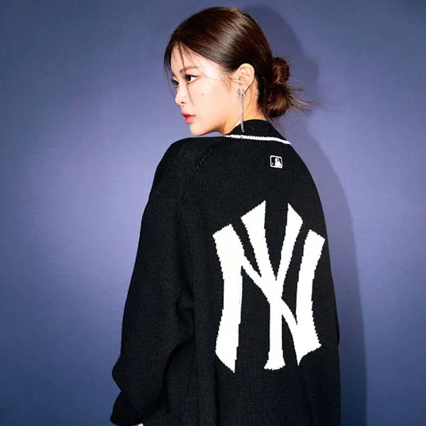 Áo Cardigan MLB Basic Cardigan New York Yankees 3AKT00114-50BKS Size S