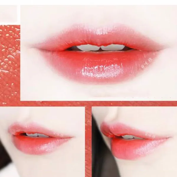 Son Lancôme L'absolu Rouge 105 À La Folie (Sheer) Màu Cam Đỏ