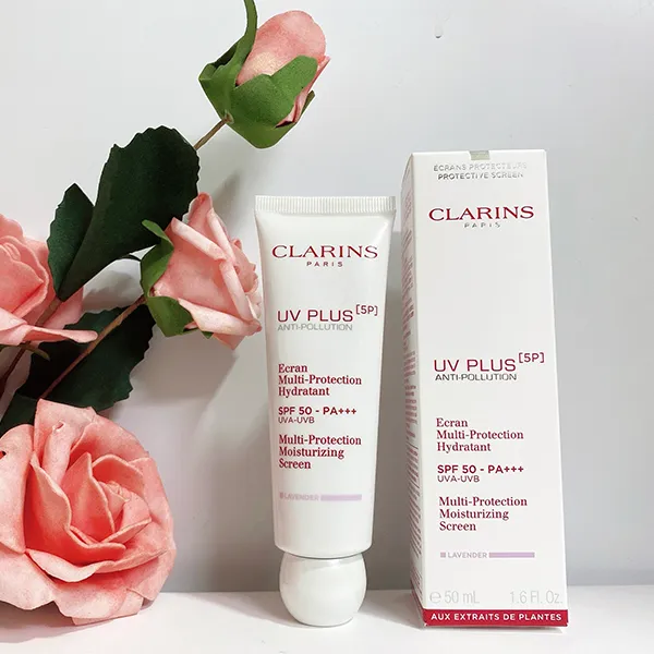 Kem Chống Nắng Clarins UV Plus [5P] Ecran Multi-Protection Hydratant SPF 50 PA+++ Lavender 50ml - 1