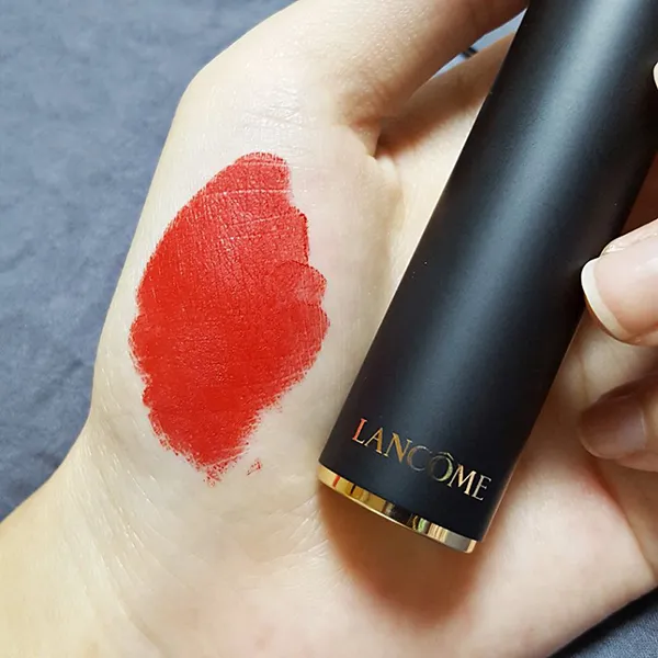 Son Lancôme L'absolu Rouge Drama Matte 505 Adoration Màu Đỏ Cam