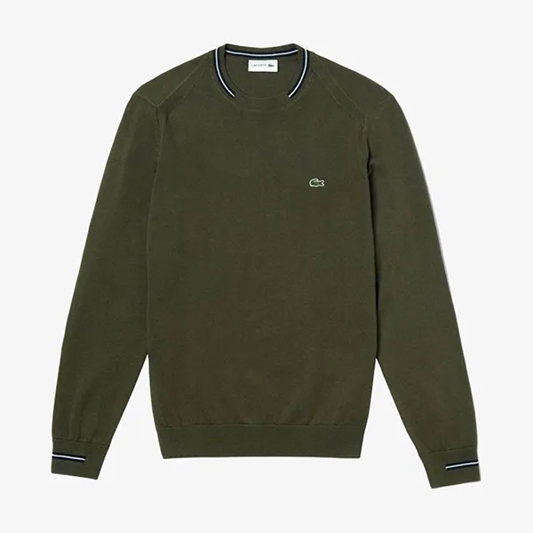 Áo Len Lacoste Men's Sweater Màu Xanh Olive Size M - Thời trang - Vua Hàng Hiệu