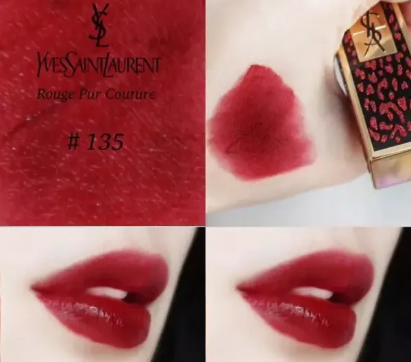 Son Yves Saint Laurent YSL Rouge Pur Couture Collector 135 Wildly Rouge Màu Đỏ Rượu (Phiên Bản Giới Hạn) - 3