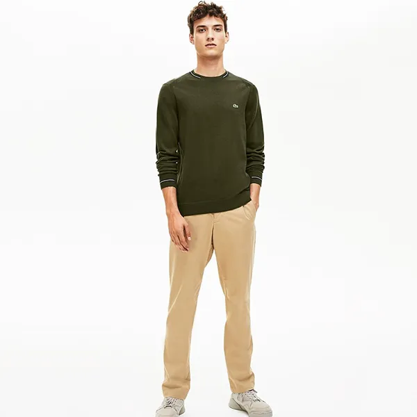 Áo Len Lacoste Men's Sweater Màu Xanh Olive Size M - Thời trang - Vua Hàng Hiệu