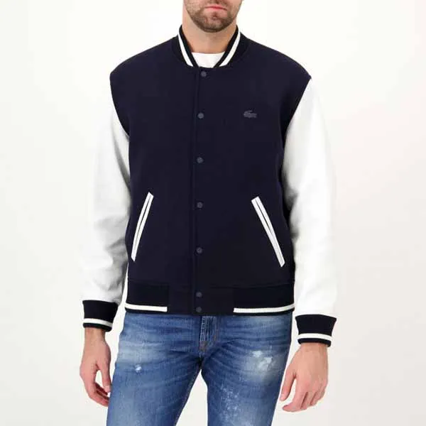 Áo Bomber Lacoste Lederjacke Phối Màu Size 48