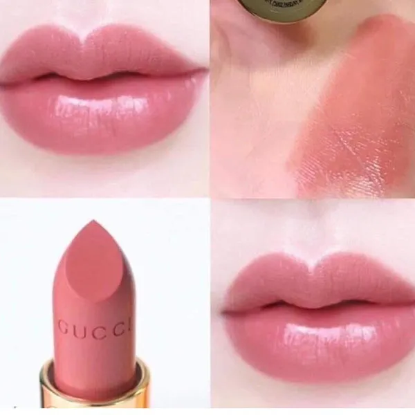 Son Gucci 200 Blaze Of Noon Màu Hồng Cam Nude – Satin Lipstick - 2