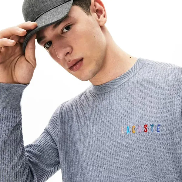 Áo Len Lacoste Men's Crewneck Embroidered Cotton Blend Sweater Màu Xám Size XS - Thời trang - Vua Hàng Hiệu