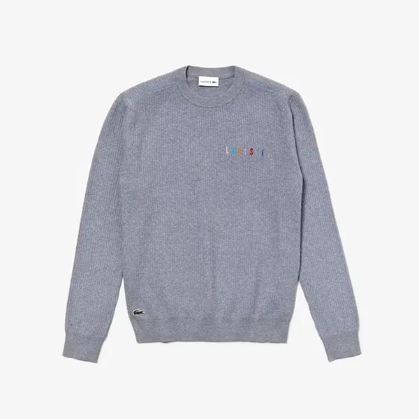Áo Len Lacoste Men's Crewneck Embroidered Cotton Blend Sweater Màu Xám Size XS - Thời trang - Vua Hàng Hiệu