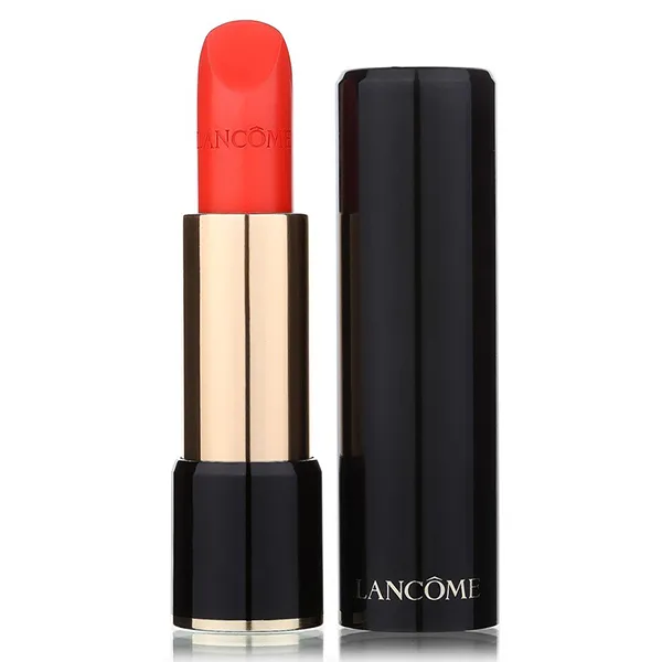 Son Lancôme L'absolu Rouge 105 À La Folie (Sheer) Màu Cam Đỏ