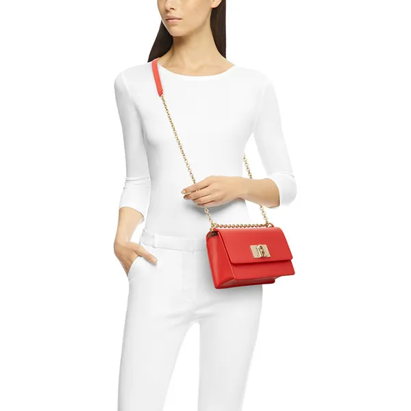 Túi Xách Furla 1927 Mini Crossbody Fuoco H Màu Đỏ