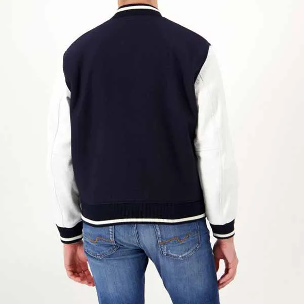 Áo Bomber Lacoste Lederjacke Phối Màu Size 48