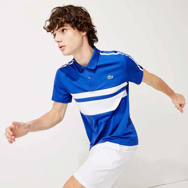 Áo Polo Lacoste Sport Contrast Stripes Ultra Dry Polo Shirt DH9605-S21