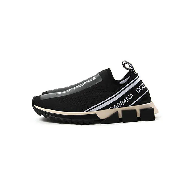Giày Dolce & Gabbana D&G Branded Sorrento Sneakers Black/White Màu Đen - Giày - Vua Hàng Hiệu