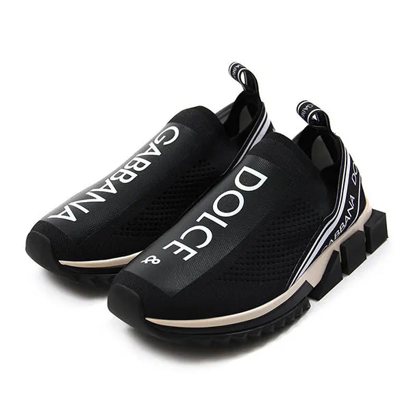 Giày Dolce & Gabbana D&G Branded Sorrento Sneakers Black/White Màu Đen - Giày - Vua Hàng Hiệu