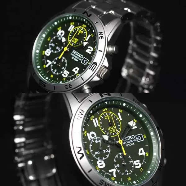 Đồng Hồ Nam Seiko Chronogargh SND377P Màu Bạc