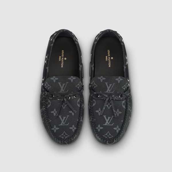 Giày Lười Nam Louis Vuitton LV Arizona Mocassin 1A441U Màu Đen Size 8.5 - 4