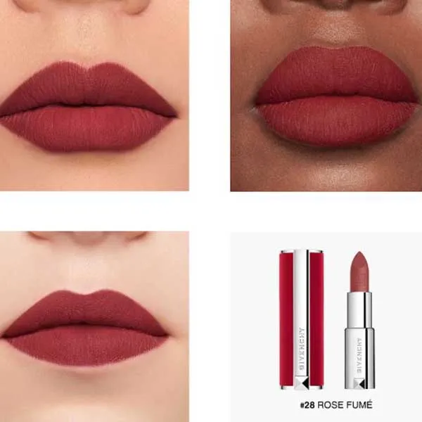 Son Givenchy Le Rouge Deep Velvet Màu 28 Rose Fumé Màu Đỏ Nâu