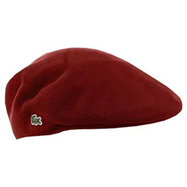 Mũ Lacoste Beret Pique Flat Cap Red Màu Đỏ Đô - Mũ nón - Vua Hàng Hiệu
