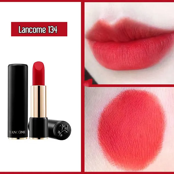 Son Lancôme 134 Rouge Passion Màu Đỏ Gạch - Drama Matte