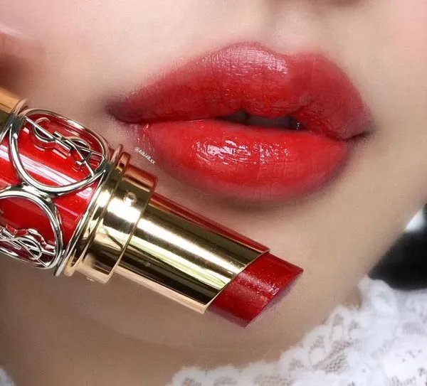 Son Yves Saint Laurent YSL Shine I Love You So Pop 120 Take My Red Away Limited Edition Màu Đỏ Cherry